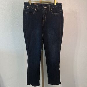 Wrangler Aura Women’s Dark Wash Bootcut Jeans Size 6 Average Stretch